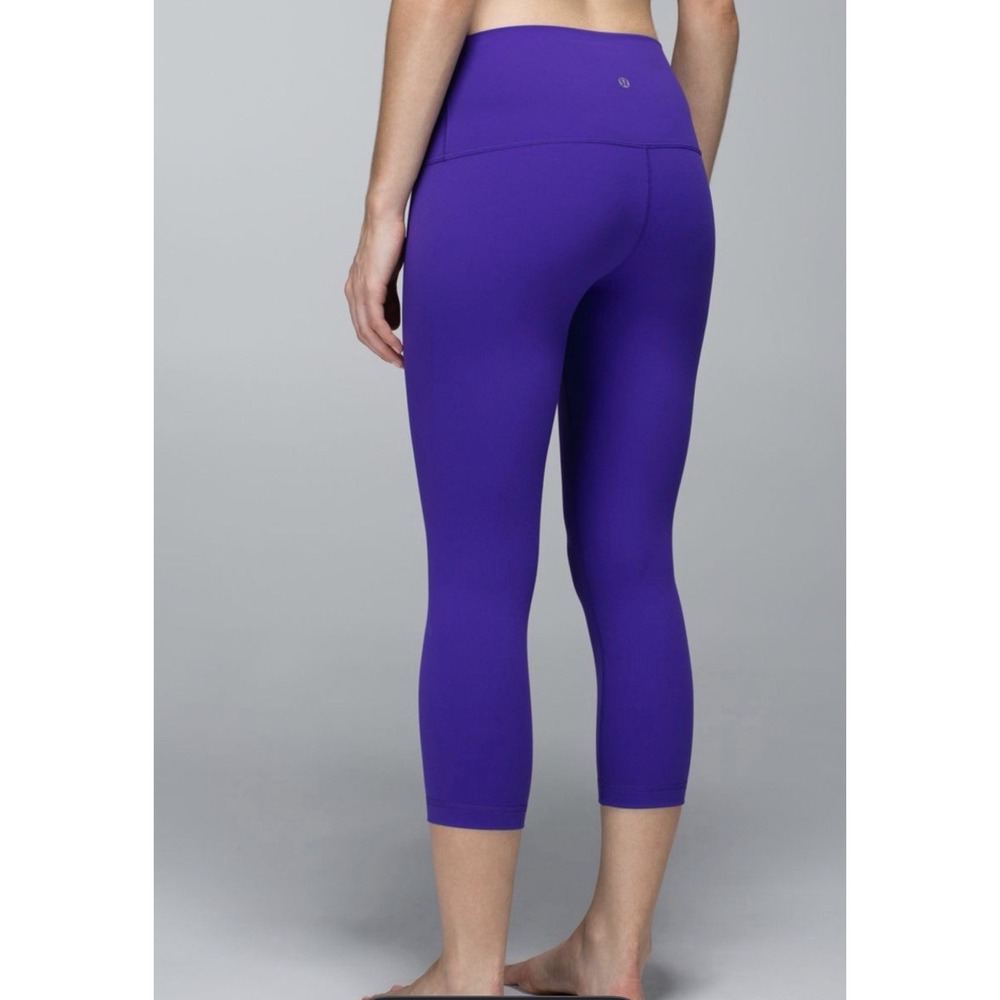 Lululemon Wunder Under High-Rise Tight Berry Full-On Luon Yoga Activewear Size 0